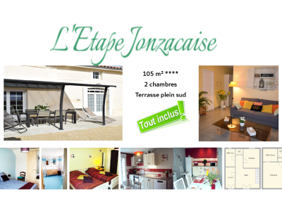 © Salon L'étape Jonzacaise à St Simon de Bordes Séjour Chambre Chambre Salle d'eau Extérieur L'étape Jonzacaise à St Simon de Bordes L'étape Jonzacaise à St Simon de Bordes L'étape Jonzacaise à St Simon de Bordes