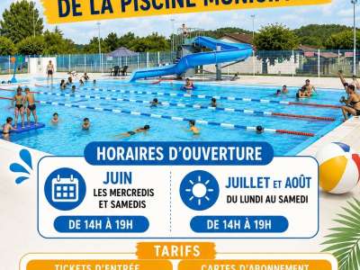 © affiche 2026 ouverture Piscine de Saint-Aigulin