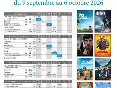 © Programme du 9/09 au 6/10